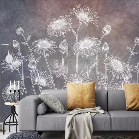 papel-de-parede-3d-Custom-Nordic-abstract-hand-floral-wallpaper-home-decor-background-wallpaper-papier-peint