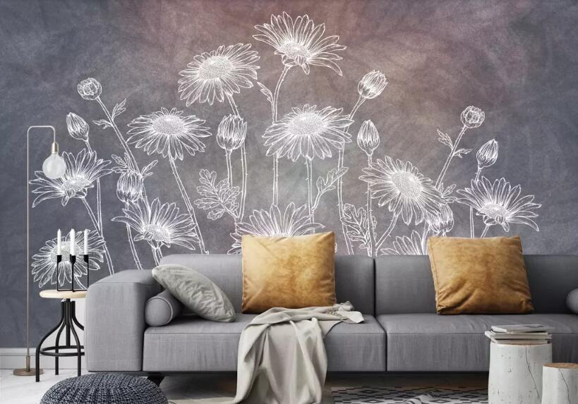 papel-de-parede-3d-Custom-Nordic-abstract-hand-floral-wallpaper-home-decor-background-wallpaper-papier-peint