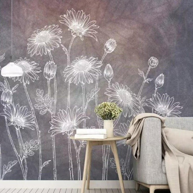 papel-de-parede-3d-Custom-Nordic-abstract-hand-floral-wallpaper-home-decor-background-wallpaper-papier-peint