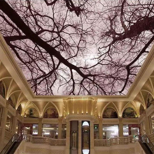 papier-peint-mural-3d-hand-painted-lush-woods-ceiling-background-wall-painting-wallpaper-3d-on-the-wall-3d-wall-murals