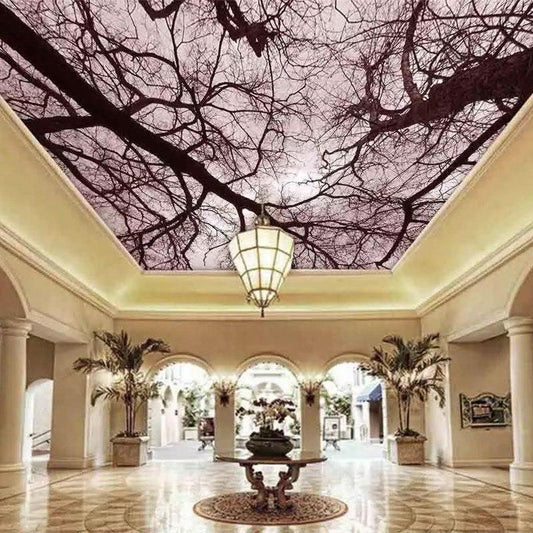 papier-peint-mural-3d-hand-painted-lush-woods-ceiling-background-wall-painting-wallpaper-3d-on-the-wall-3d-wall-murals