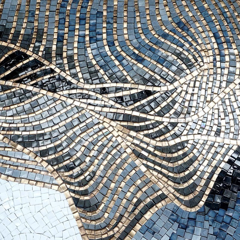 Custom Glass Mosaic Abstract Mural for Wall Decoration