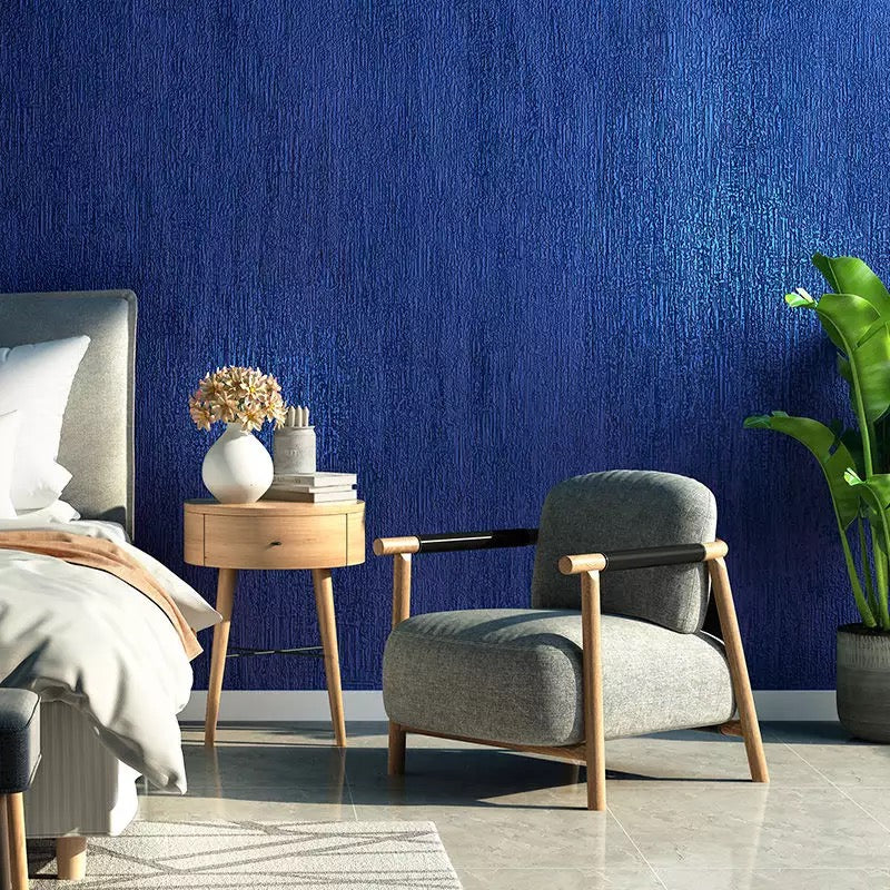 Modern-Style-Simple-Plain-Blue-Green-Wallpaper-peacock-blue-wall-covering
