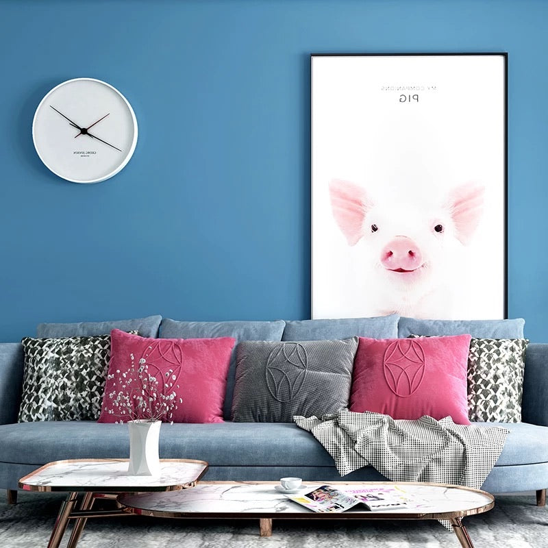 Nordic Style Minimalist Solid Color Wallpaper-Blue (5㎡)