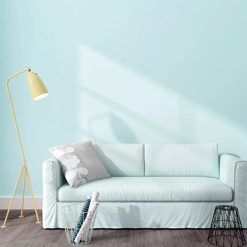 Nordic Style Minimalist Solid Color Wallpaper-Blue (5㎡)
