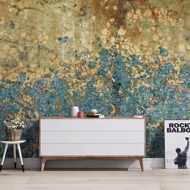 Custom Mural Wallpaper Abstract Black Golden Creative Art (㎡)