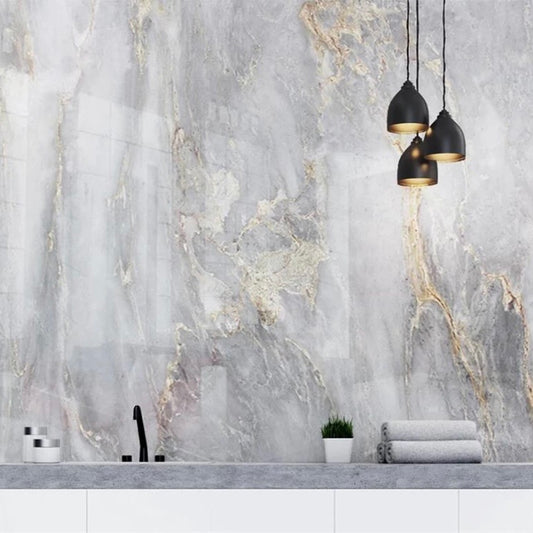 Custom Marble Effect Wallpaper Mural (㎡)