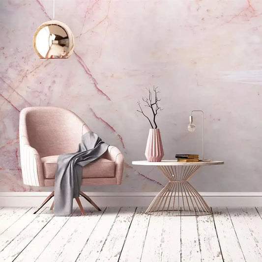 Custom Wallcovering Marble Effect Wallpaper Mural (㎡)
