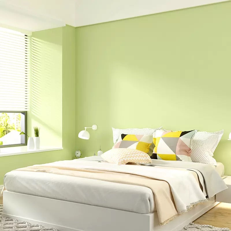 Nordic Style Minimalist Solid Color Wallpaper-Green (5㎡)