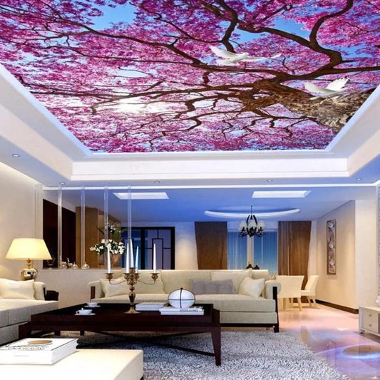 Home-interior-Custom-large-3d-wallpaper-living-room-purple-plant-flower-wallpaper-zenith-mural-wallpaper-papier-peint-wall-covering