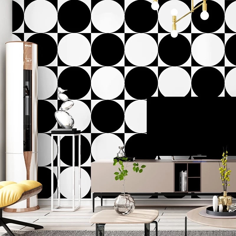 black-and-white-wallpaper-wallcovering-nordic-style-classic-striped-wallpaper-papier-peint