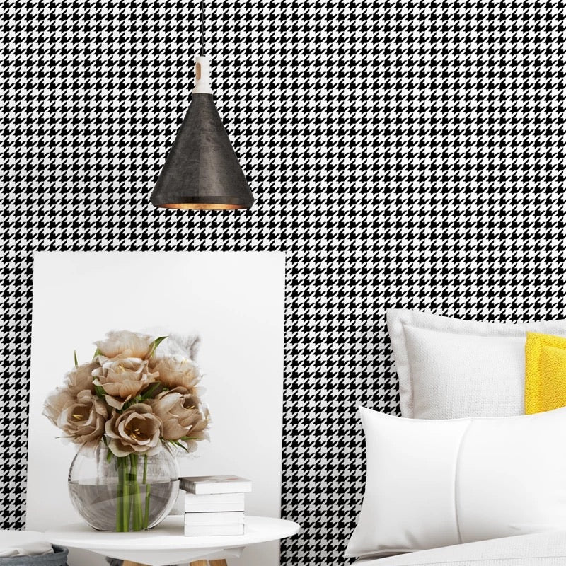 black-and-white-wallpaper-wallcovering-nordic-style-classic-striped-wallpaper-papier-peint