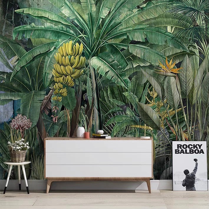 Custom Mural Wallpaper Black Marble Gold Stripes