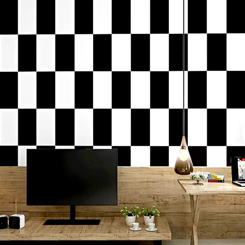 black-and-white-wallpaper-wallcovering-nordic-style-classic-striped-wallpaper-papier-peint