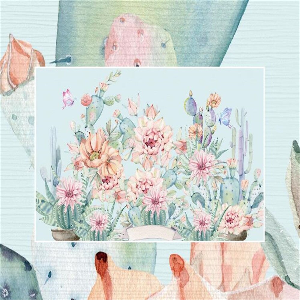 Cactus-succulent-custom-wallpaper-3d-mural-study-living-room-sofa-tv-background-waterproof-canvas-wallpaper-wall-painting-papier-peint