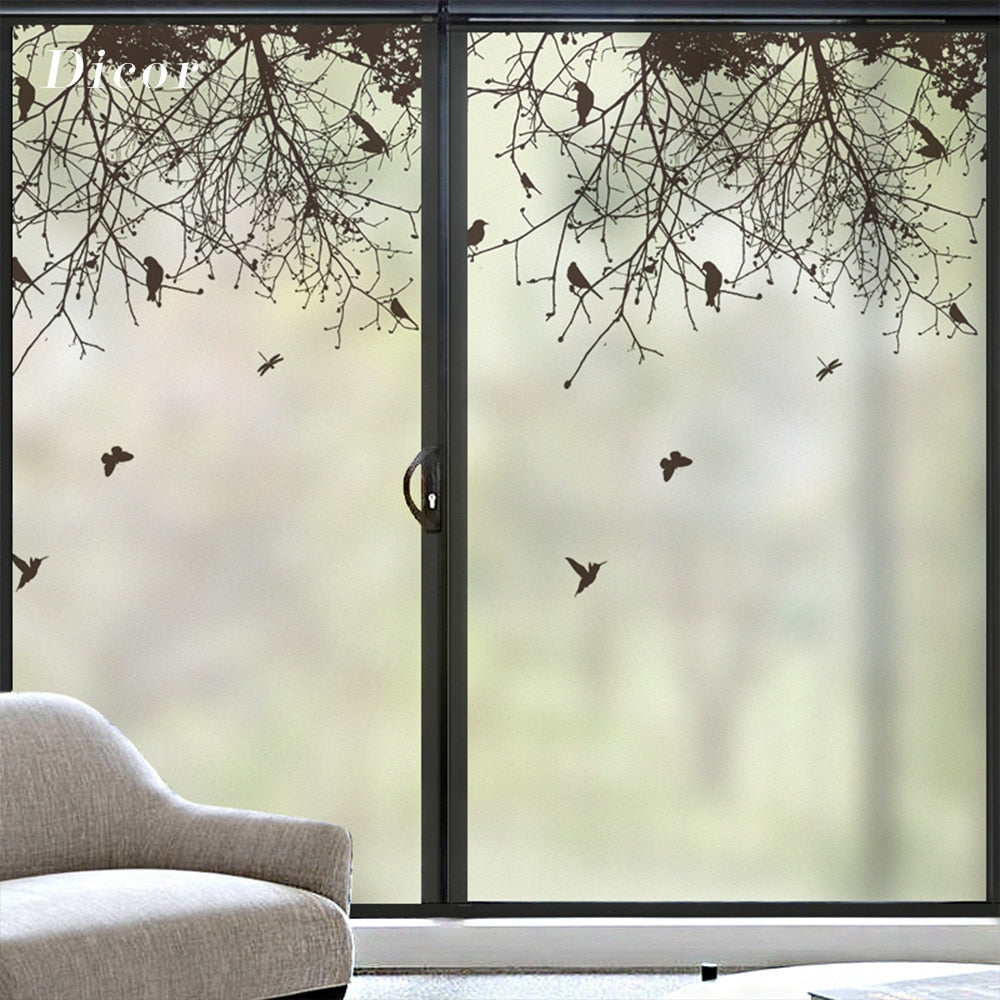 Beautiful Window Glass Stickers Wall Decorative Tree Branch