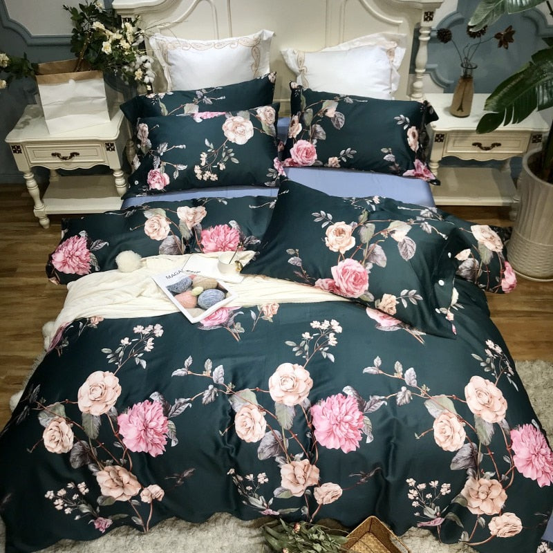 pastoral-style-bedding-set-kid-girls-adult-linen-soft-duvet-cover-pillowcase-bed-sheet-queen-king-size-egyptian-cotton-bed-set