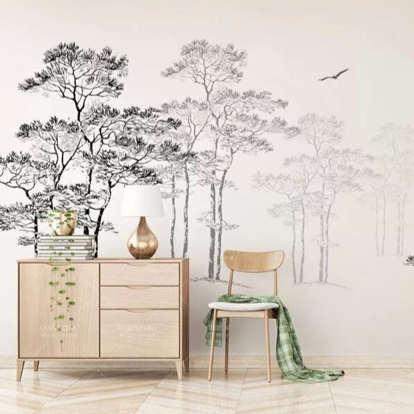 custom-wallpaper-mural-black-and-white-trees-branches-silhouette-stylish-simplicity-3d-wallpaper-murals-papel-de-parede-photo-roll-large-murals-papier-peint