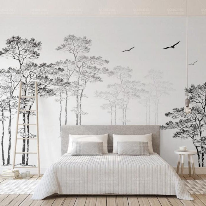 custom-wallpaper-mural-black-and-white-trees-branches-silhouette-stylish-simplicity-3d-wallpaper-murals-papel-de-parede-photo-roll-large-murals-papier-peint