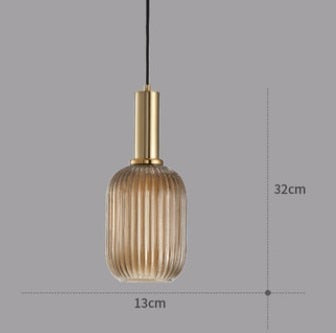 Nordic Style Colorful Macaron Glass Pendant Lights