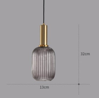 Nordic Style Colorful Macaron Glass Pendant Lights