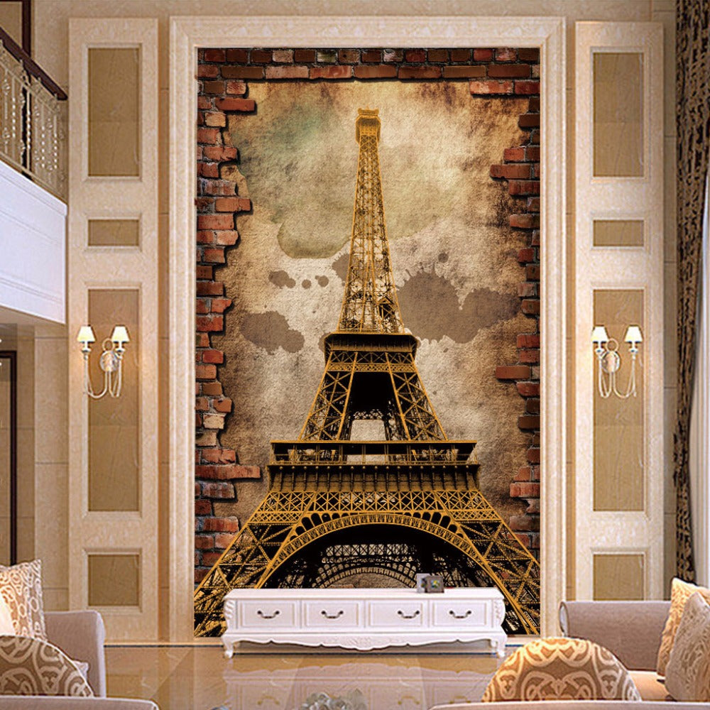 bvm-home-customized-wallpaper-for-walls-3d-retro-european-style-eiffel-tower-wall-painting-entrance-backdrop-wall-mural-wallpaper-brick