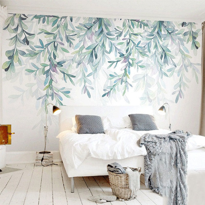 custom-photo-wallpaper-modern-green-leaves-watercolor-nordic-style-mural-wall-paper-living-room-tv-bedroom-3d-fresco-home-decor-papier-peint