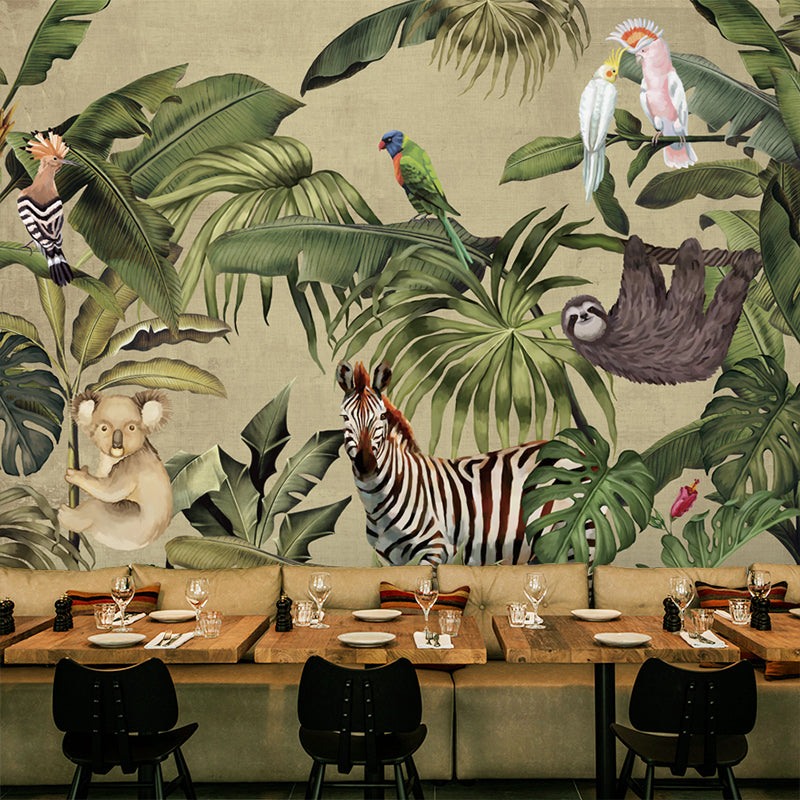 retro-rainforest-mural-photo-wallpaper-3d-animal-palm-painting-fresco-living-room-restaurant-modern-personality-mural-wallpaper