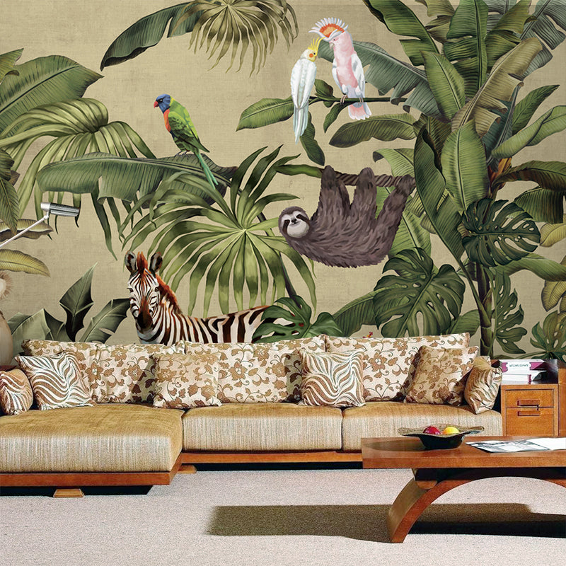 retro-rainforest-mural-photo-wallpaper-3d-animal-palm-painting-fresco-living-room-restaurant-modern-personality-mural-wallpaper