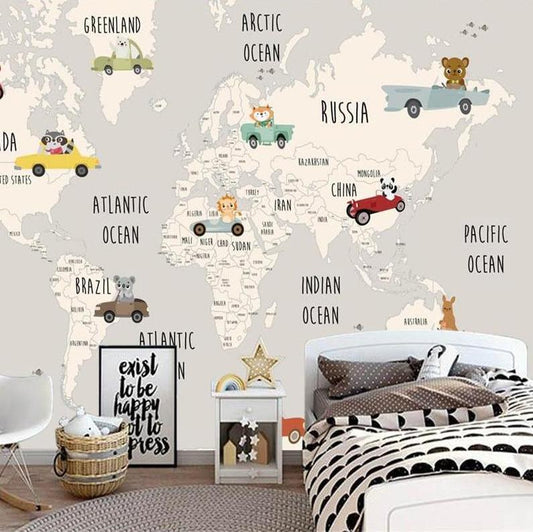 custom-size-wallpaper-cartoon-world-map-mural-for-kids-room