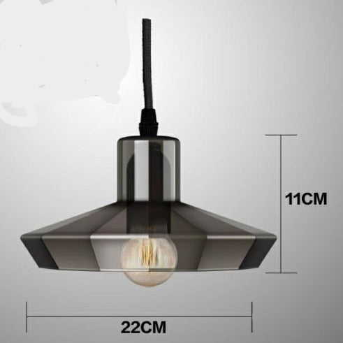 Nordic Led Pendant Light Crystal Glass Hanging Lamp