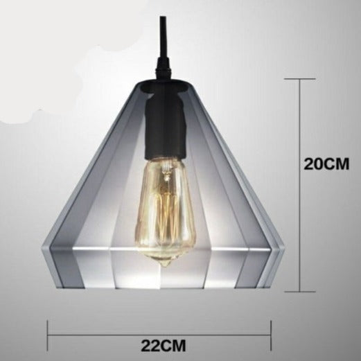 Nordic Led Pendant Light Crystal Glass Hanging Lamp