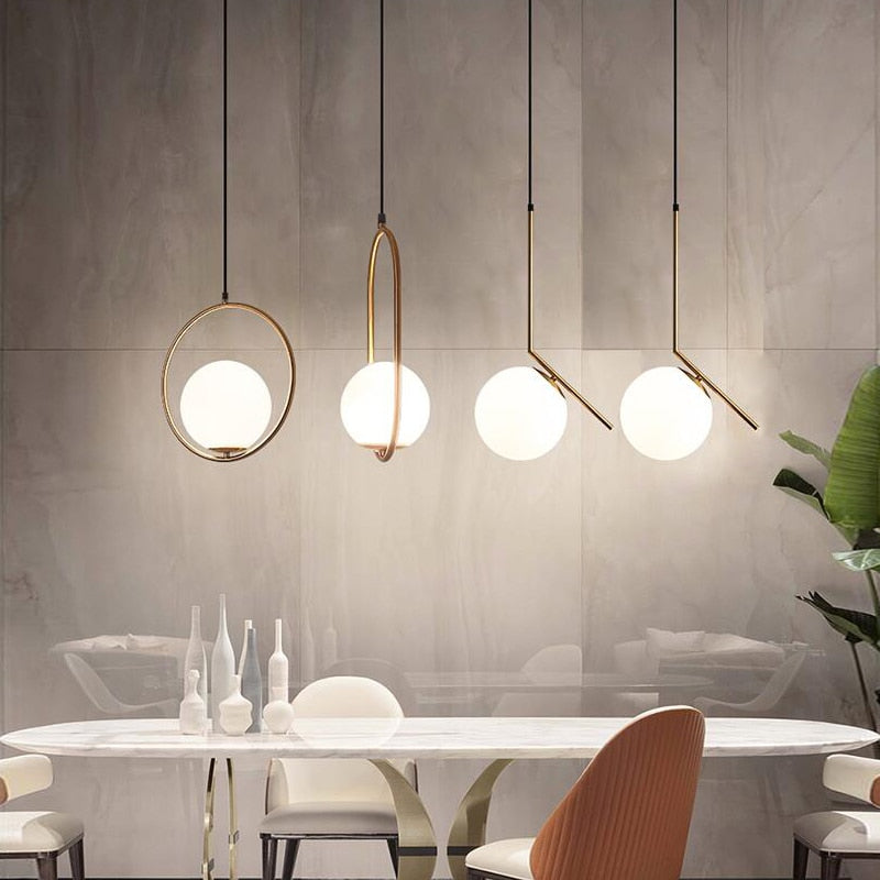 Nordic LED Chandelier Minimalist Artful Hanging Light