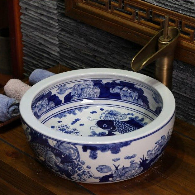 porcelain-china-classic-painting-art-blue-and-white-countertop-ceramic-bathroom-sink-sanitary-ceramic-art-basin