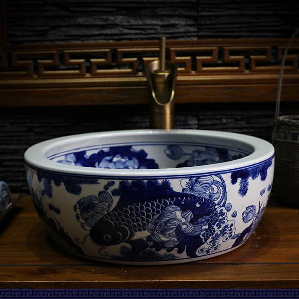 porcelain-china-classic-painting-art-blue-and-white-countertop-ceramic-bathroom-sink-sanitary-ceramic-art-basin