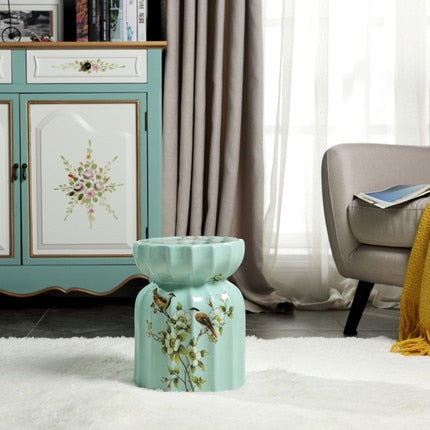 new-chinese-american-ceramic-drum-stool-porcelain-living-room-tea-table-dressing-shoes-stool-home-round-porcelain-ceramic-stool-sofa-table