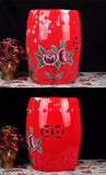 Chinese Ceramic Drum Stool Shoes Dressing Stool Porcelain Garden Stool