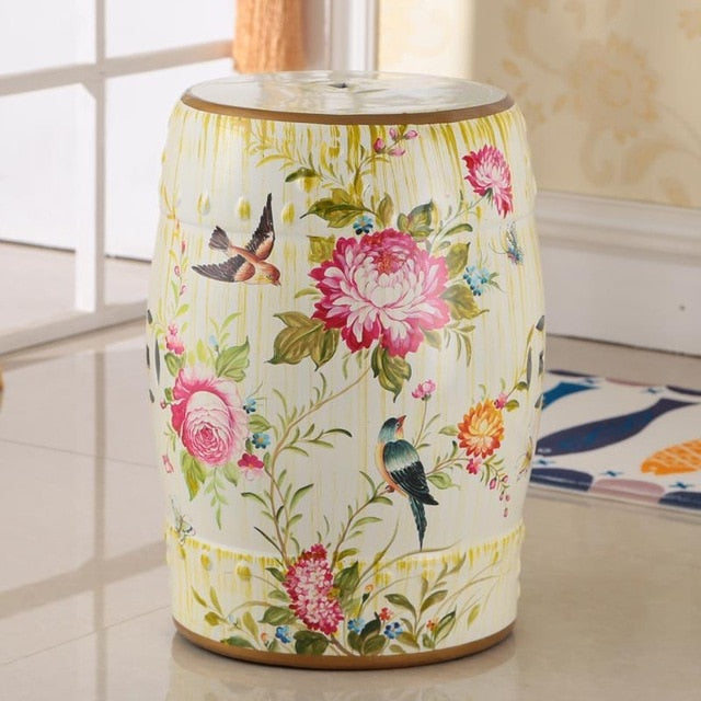 chinoiserie-sofa-table-american-rural-new-chinese-shoe-change-stool-flower-and-bird-ceramic-drum-antique-stool-home-decoration-porcelain-ceramic-stool