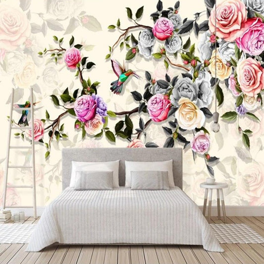 custom-mural-wallpaper-3d-living-room-bedroom-home-decor-wall-painting-papel-de-parede-papier-peint-nordic-hand-painted-retro-flowers-birds-peony-roses