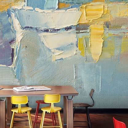 Custom Wallpaper Mural – Abstract Oil Painting Effect Graffiti Art Wallpaper, Personalized Modern Décor for Home or Office