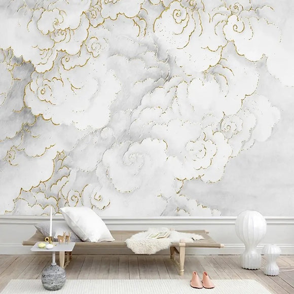 Custom Wallpaper Mural Auspicious Clouds (㎡)