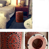 Entryway-Stool-Ottoman-Side-Table-End-Table-Garden-Stool-porcelain-ceramic-drum-stool-new-chinese-style-home-décor-red