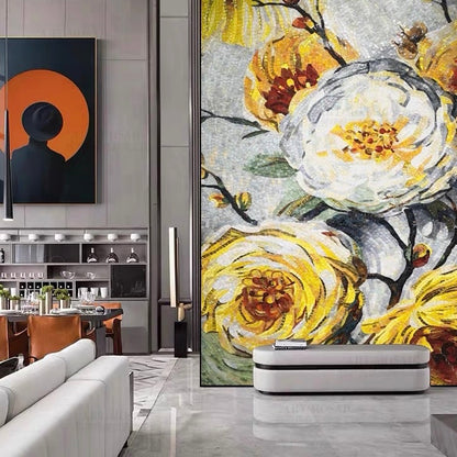 custom-glass-mosaic-mural-bold-floral-blossoms-yellow