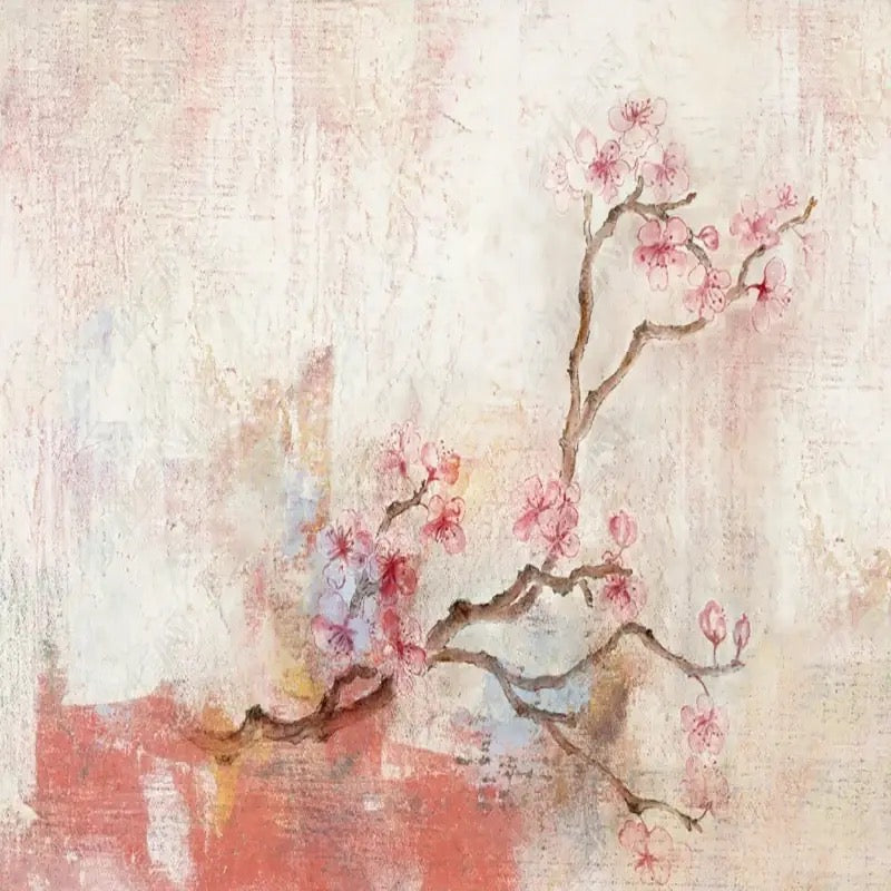 Custom Wallpaper Mural Retro Plum Blossom (㎡)