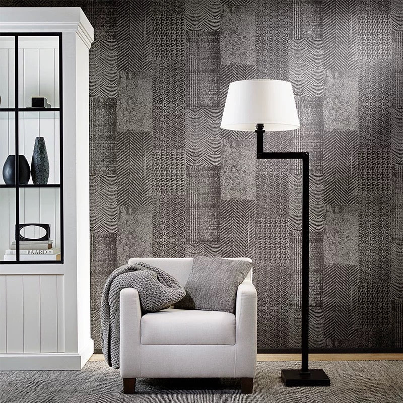 Striped Wood Grain Effect Wallpaper-Original