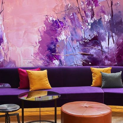Custom Wallpaper Mural – Abstract Oil Painting Effect Graffiti Art Wallpaper, Personalized Modern Décor for Home or Office