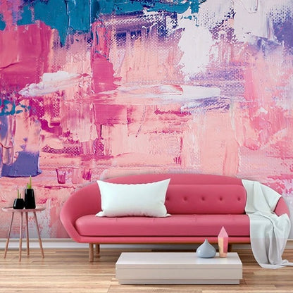 Custom Wallpaper Mural – Abstract Oil Painting Effect Graffiti Art Wallpaper, Personalized Modern Décor for Home or Office