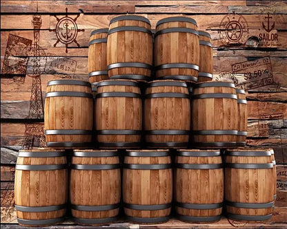 custom-wallpaper-mural-wine-barrels-wood-wall-effect
