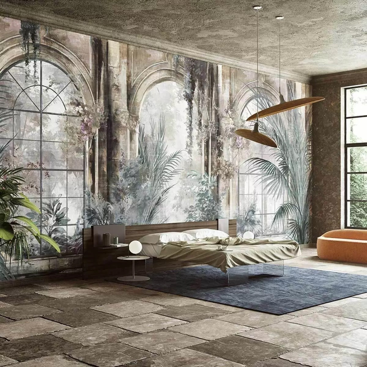 Custom Wallpaper Mural Industrial Wind Dilapidated Window (㎡)