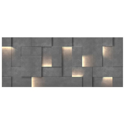 3D Industrial Slate Panel Wallpaper Mural - Non-Pasted Concrete Effect